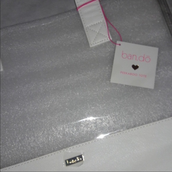 NWT 🌸 Ban.do Peekaboo Tote (White) - Picture 8 of 14